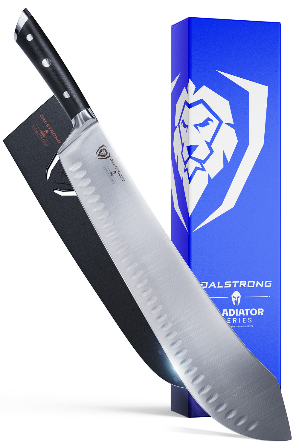 Extra-Long Bull Nose Butcher Knife 14" | Gladiator Series | NSF Certified | Dalstrong ©