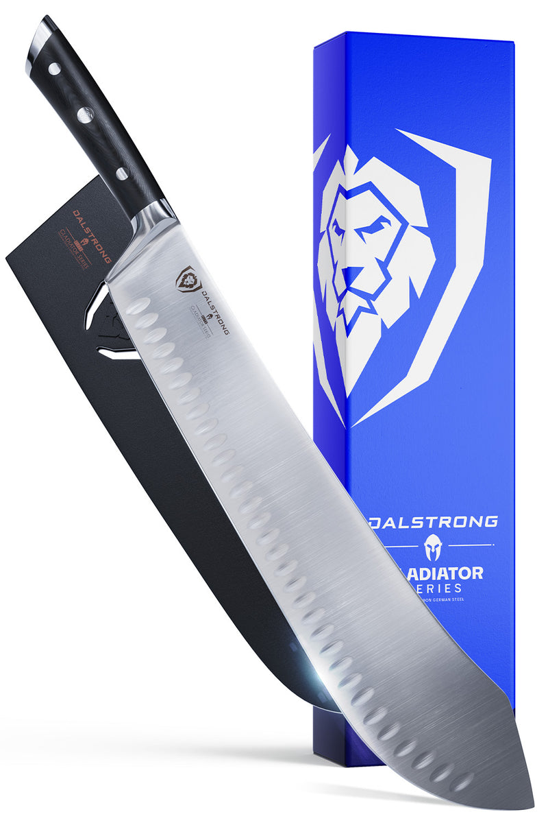 Extra-Long Bull Nose Butcher Knife 14"