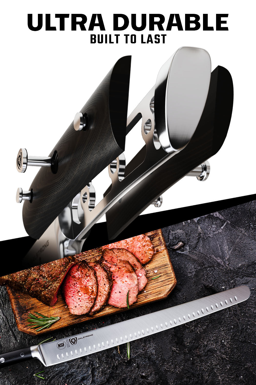 Slicing & Carving Knife 14" Extra-Long | Gladiator Series | NSF Certified | Dalstrong ©