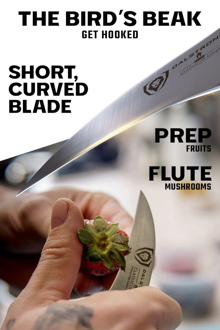 Bird's Beak Tourne Paring Knife 2.75" | Gladiator Series | NSF Certified | Dalstrong ©