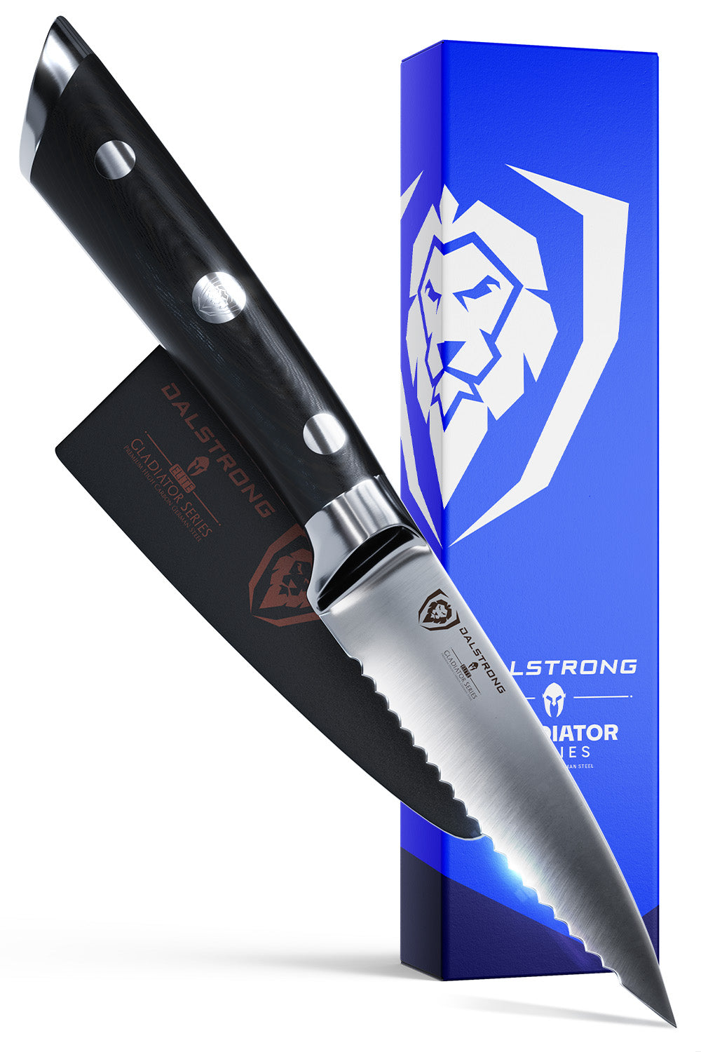 Serrated Paring Knife 3.75" | Gladiator Series | NSF Certified | Dalstrong ©