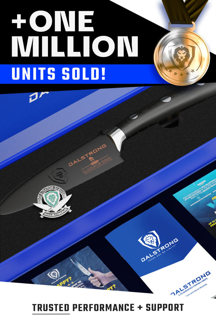 Serrated Paring Knife 3.75" | Gladiator Series | NSF Certified | Dalstrong © 6