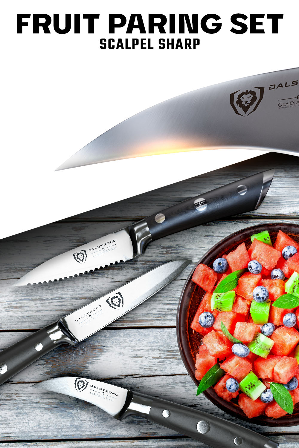3-Piece Paring Knife Set | Gladiator Series | NSF Certified | Dalstrong © - 3