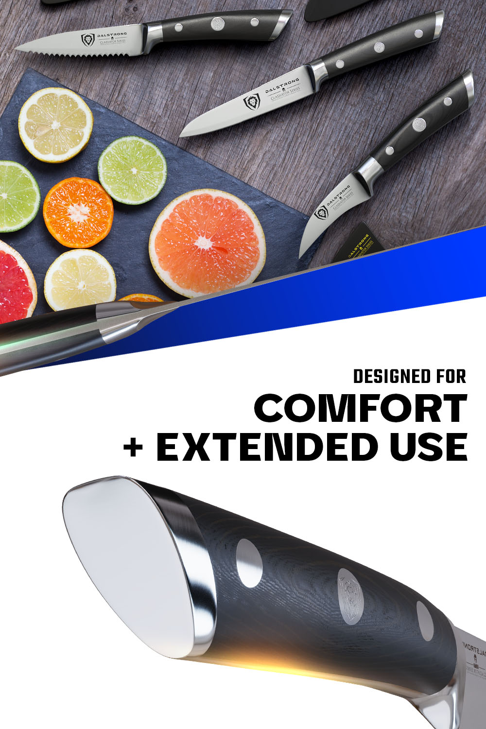 3-Piece Paring Knife Set | Gladiator Series | NSF Certified | Dalstrong © - 6