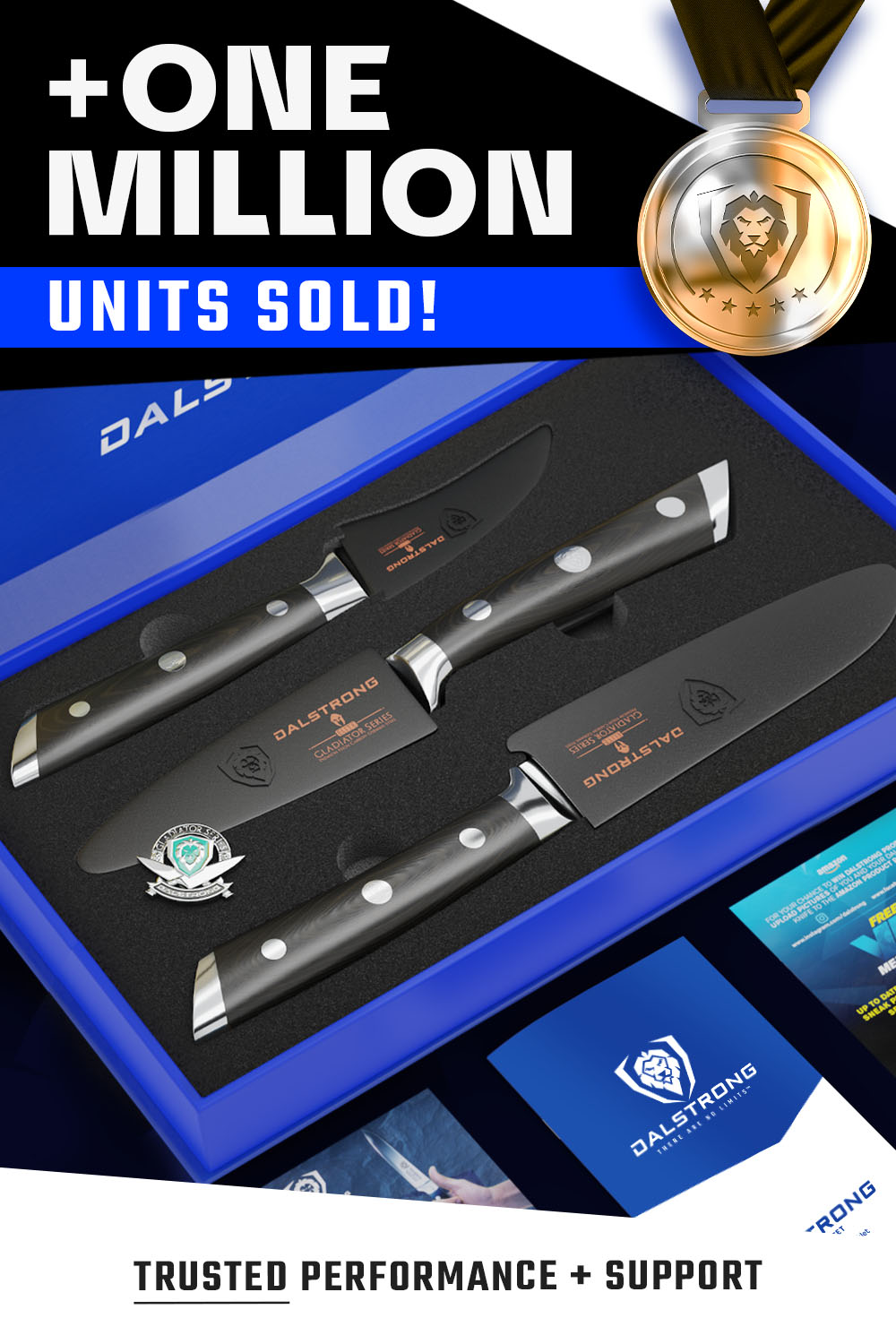 3-Piece Paring Knife Set | Gladiator Series | NSF Certified | Dalstrong © - 8