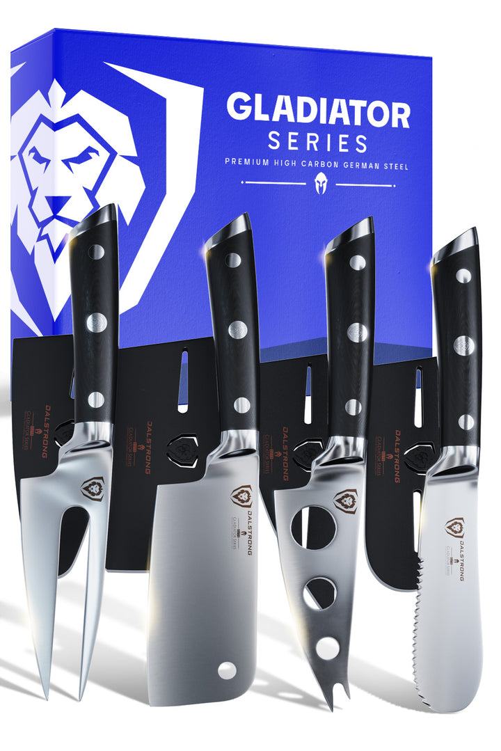 4-Piece Charcuterie & Cheese Knife Set | Gladiator Series | NSF Certified | Dalstrong ©