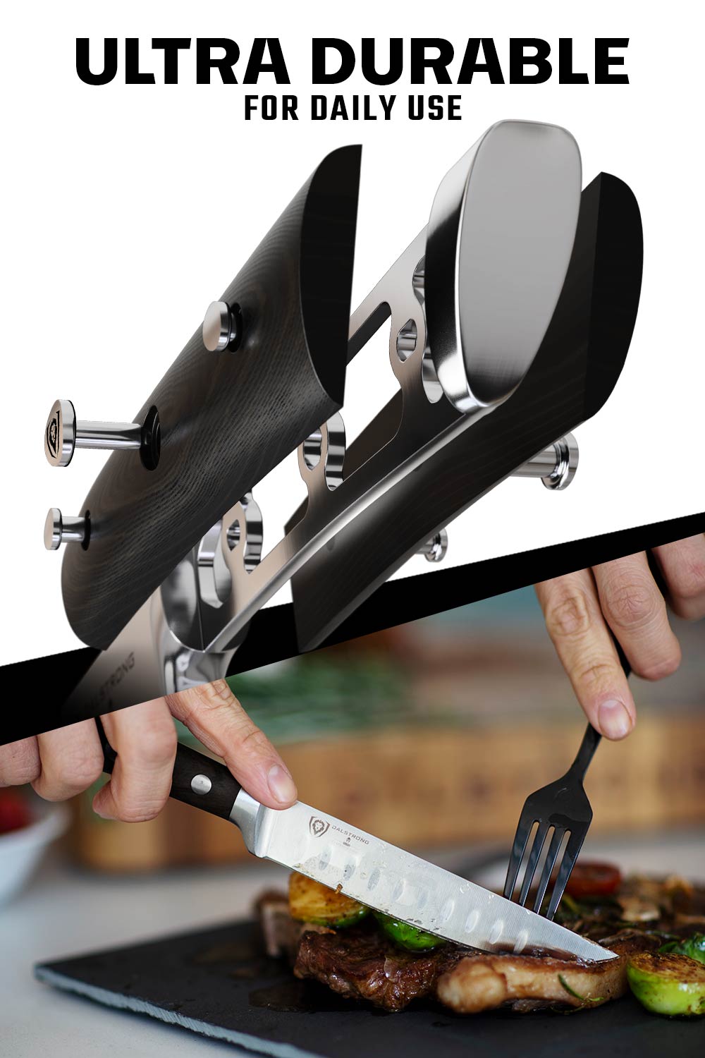 Dalstrong 4-Piece Steak Knife Set - 5 Straight-Edge Blade
