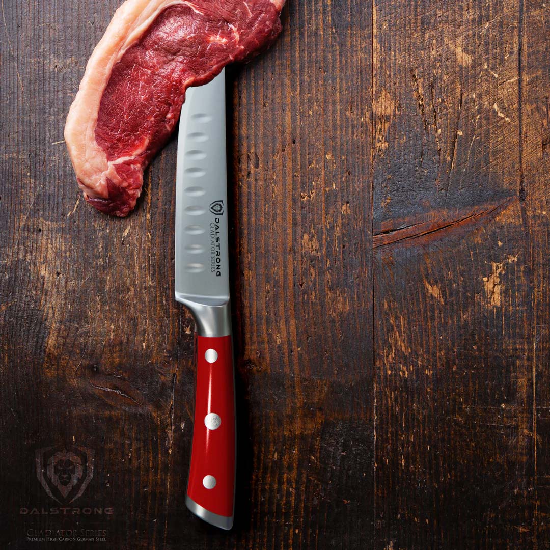8 Piece Steak Knife Block Set | Gladiator Series | Dalstrong White
