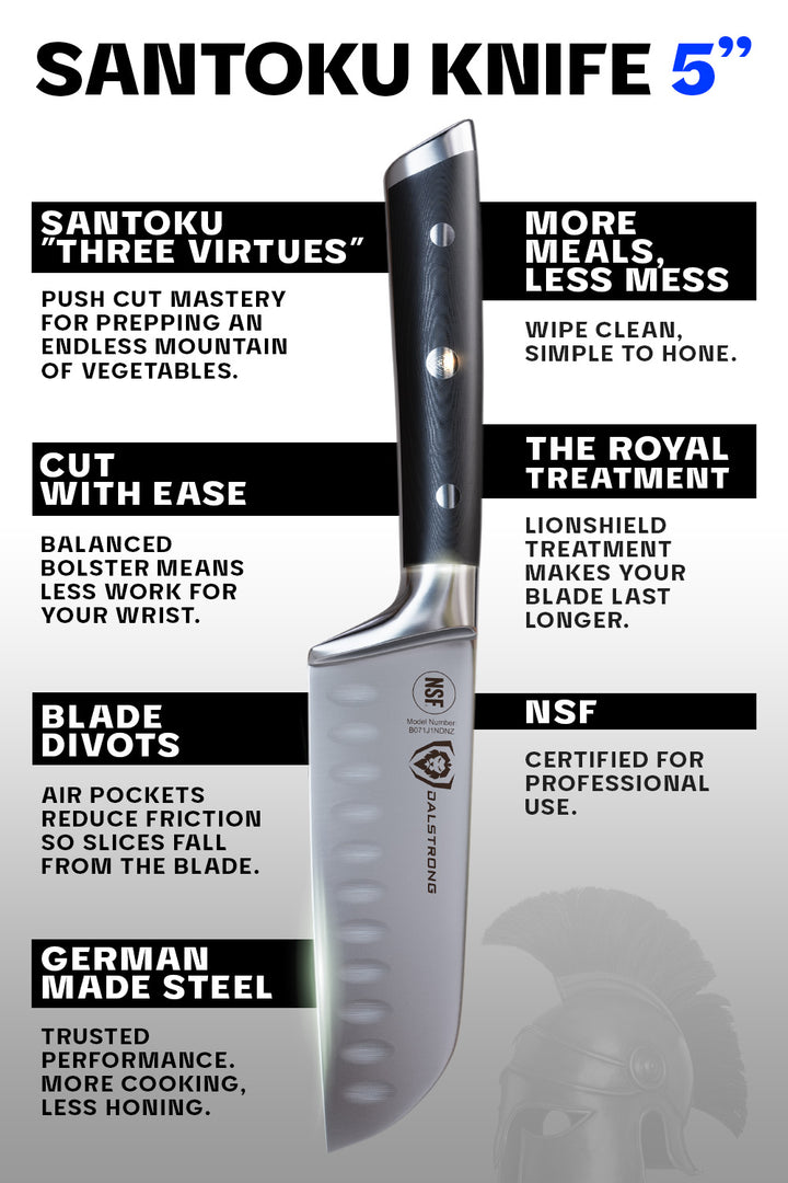 Santoku Knife 5" | Gladiator Series | NSF Certified | Dalstrong ©