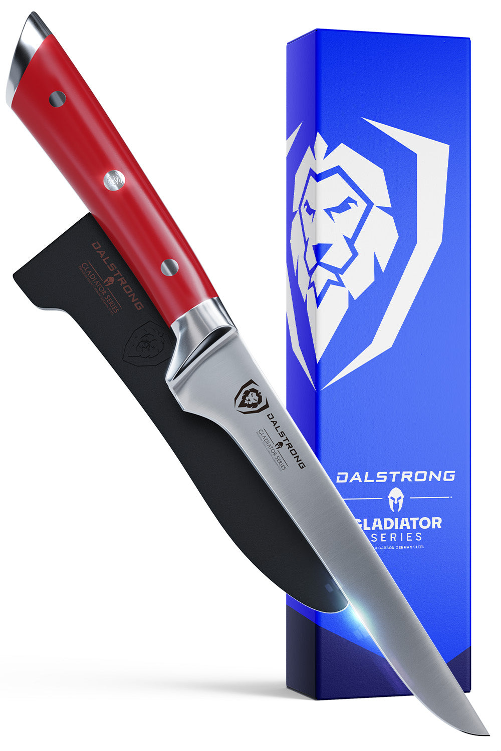 Boning Knife 6" | Crimson Red ABS Handle | Gladiator Series | NSF Certified | Dalstrong ©