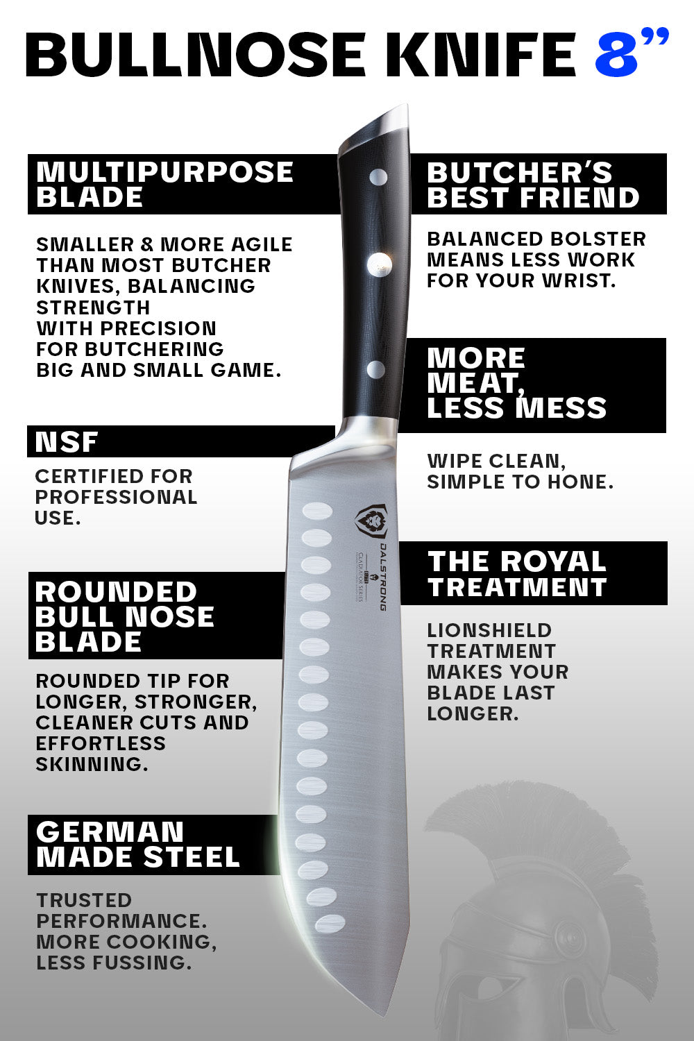 Dalstrong 'Annihilator' Heavy Duty Butcher Cleaver - 14" Gladiator Series High Carbon Steel Knife