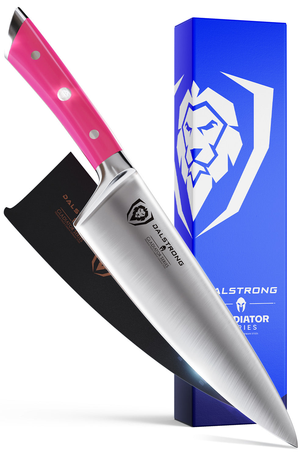Chef Knife 8" | Fuchsia ABS Handle | Gladiator Series | NSF Certified | Dalstrong ©