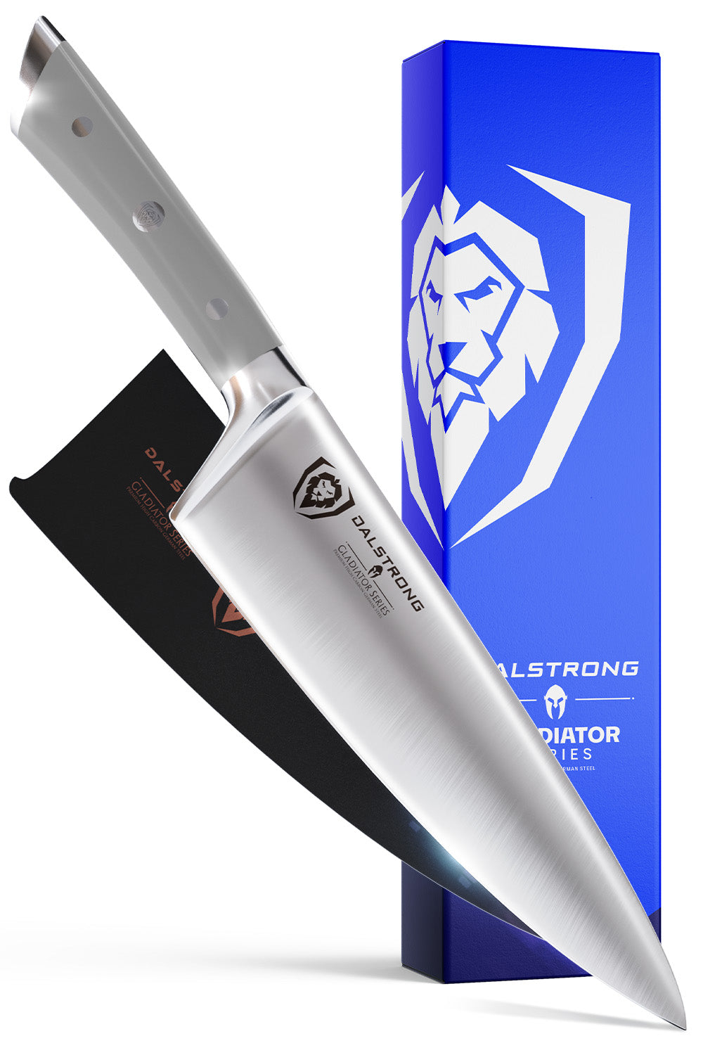 Chef Knife 8" | Grey ABS Handle | Gladiator Series | NSF Certified | Dalstrong ©