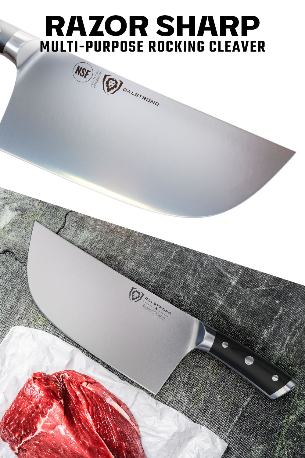 Meat Cleaver 9" | Ravager | Gladiator Series | NSF Certified |  Dalstrong ©