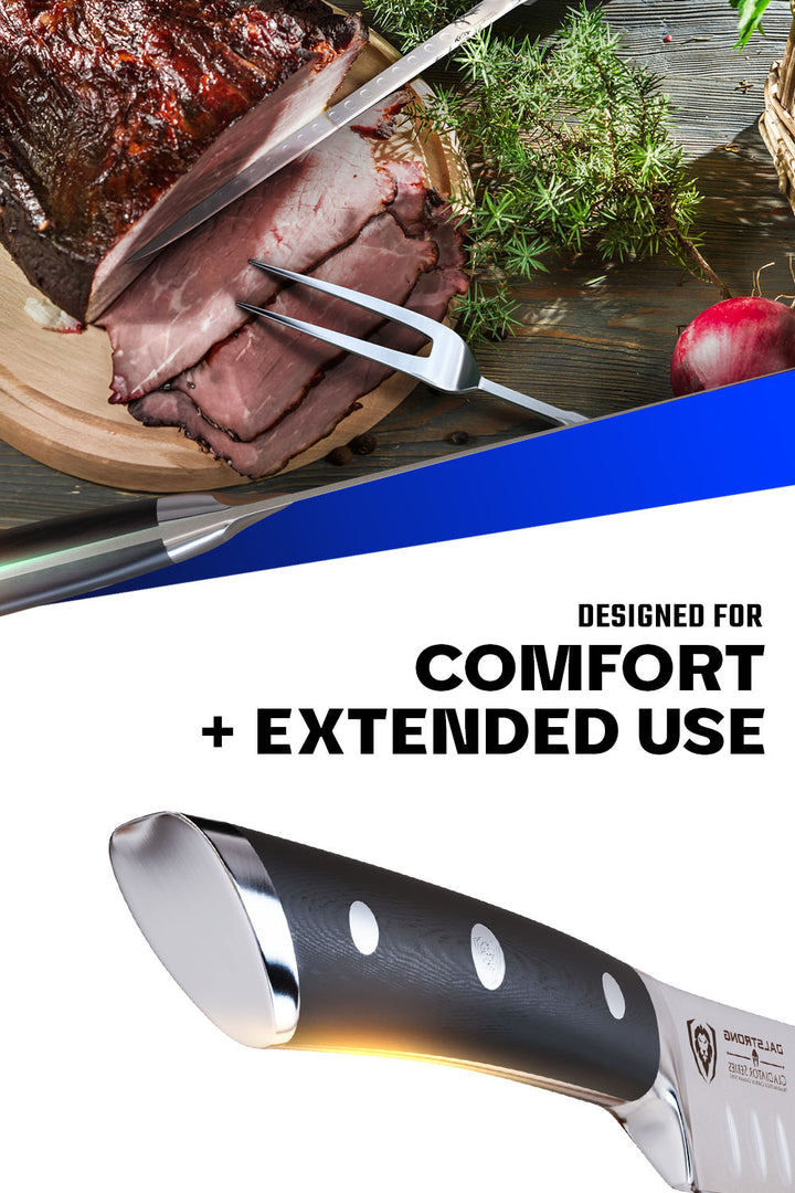 Carving Knife & Fork Set 9" | Gladiator Series | NSF Certified | Dalstrong © 6