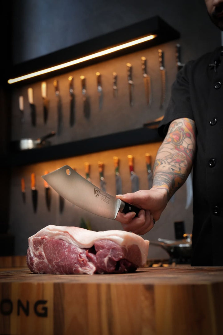 Chef's Knife & Cleaver Hybrid 8" | The Crixus | Gladiator Series | NSF Certified | Dalstrong ©