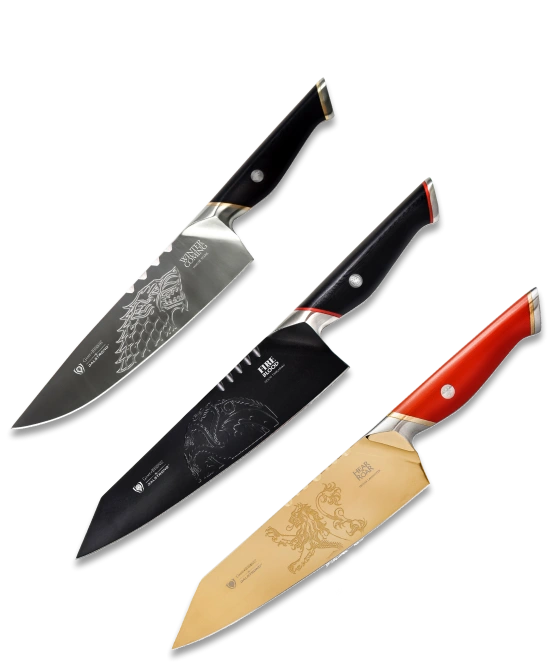 Dalstrong _ Game of Thrones™  Bundle | House Stark™  & House Lannister™  & House Targaryen™  8" Chef Knives _ 1
