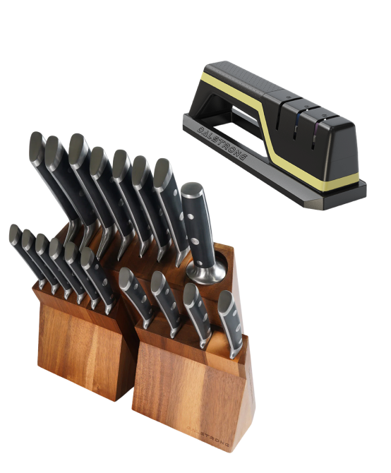 The Gladiator Bundle |  18-Piece Colossal Knife Set + Hornet Series Sharpener