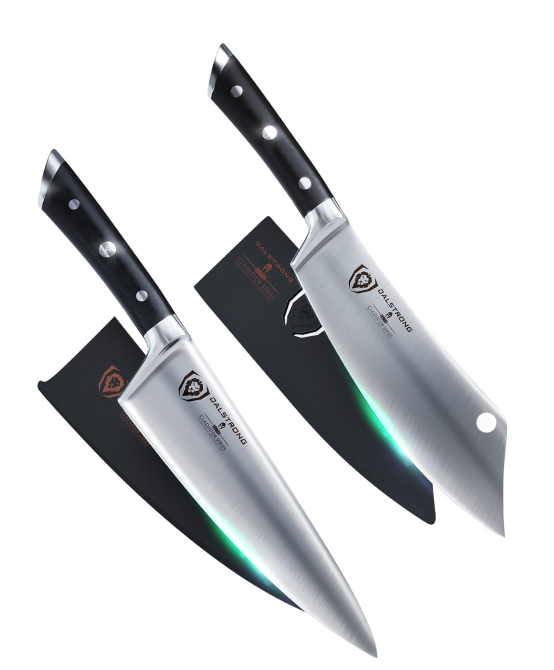 Gladiator Series Chef & BBQ Essentials |  8" Chef's Knife + 8" Chef-Cleaver Hybrid - The Crixus 1