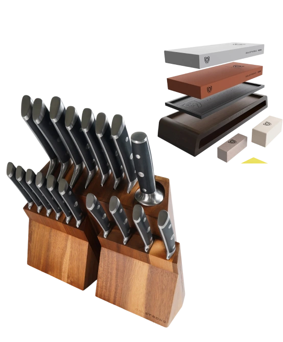 Dalstrong _ The Gladiator Bundle |  18-Piece Colossal Knife Set + Premium Whetstone Kit _ 1