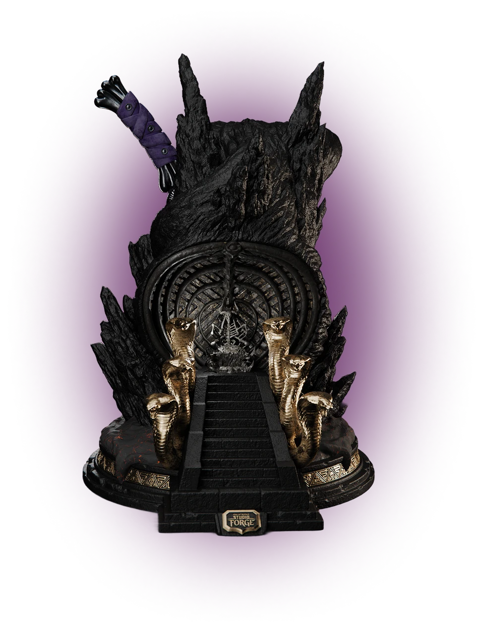 Masters of The Universe™ x StudioForge™ | SNAKE MOUNTAIN™ EDITION: The Blade of Havoc™ | 8” Collector’s Chef Knife & Display Stand