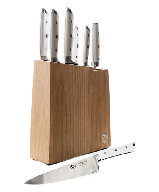 Gladiator Series _ 8-Piece Knife Block Set White _ 1