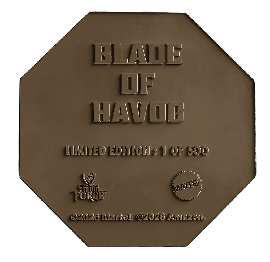 Masters of The Universe™ x StudioForge™ | SNAKE MOUNTAIN™ EDITION: The Blade of Havoc™ | 8” Collector’s Chef Knife & Display Stand