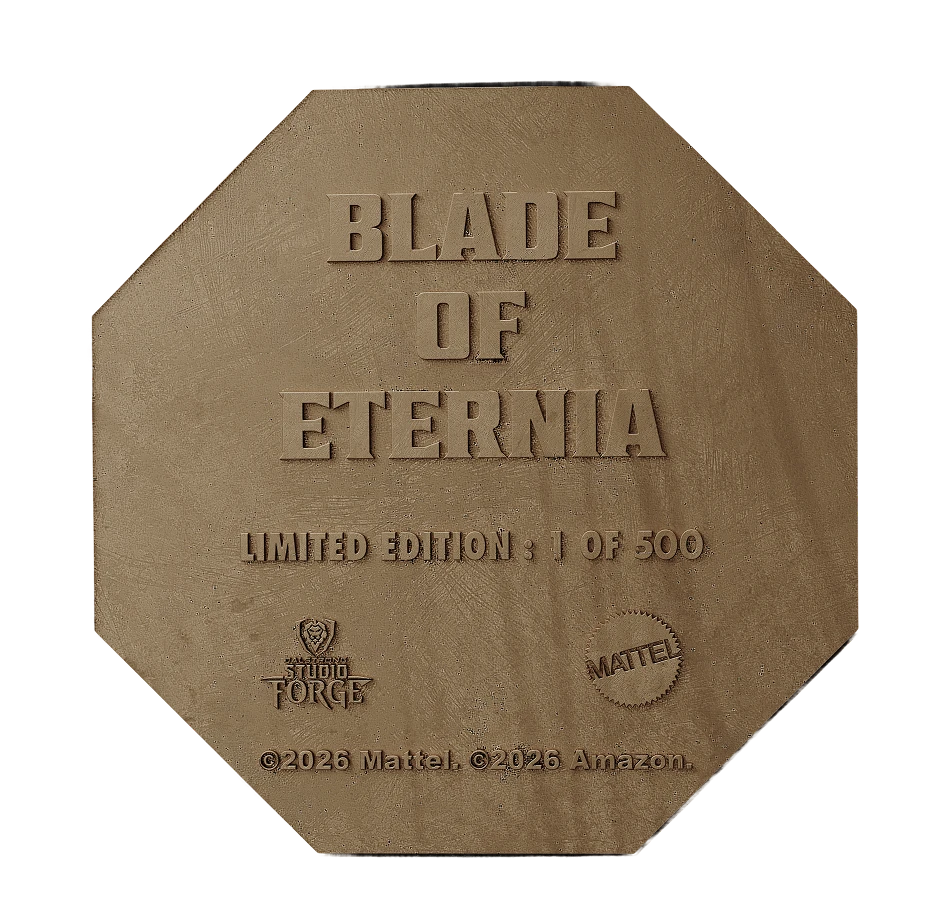 Masters of The Universe™ x StudioForge™ | CASTLE GRAYSKULL™  EDITION: Blade of Eternia™ | 8” Collector’s Chef Knife & Display Stand