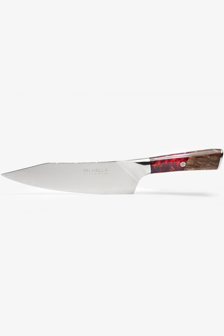 Chef's Knife 8" | Blood Raider Red Handle | Valhalla Series | Dalstrong ©