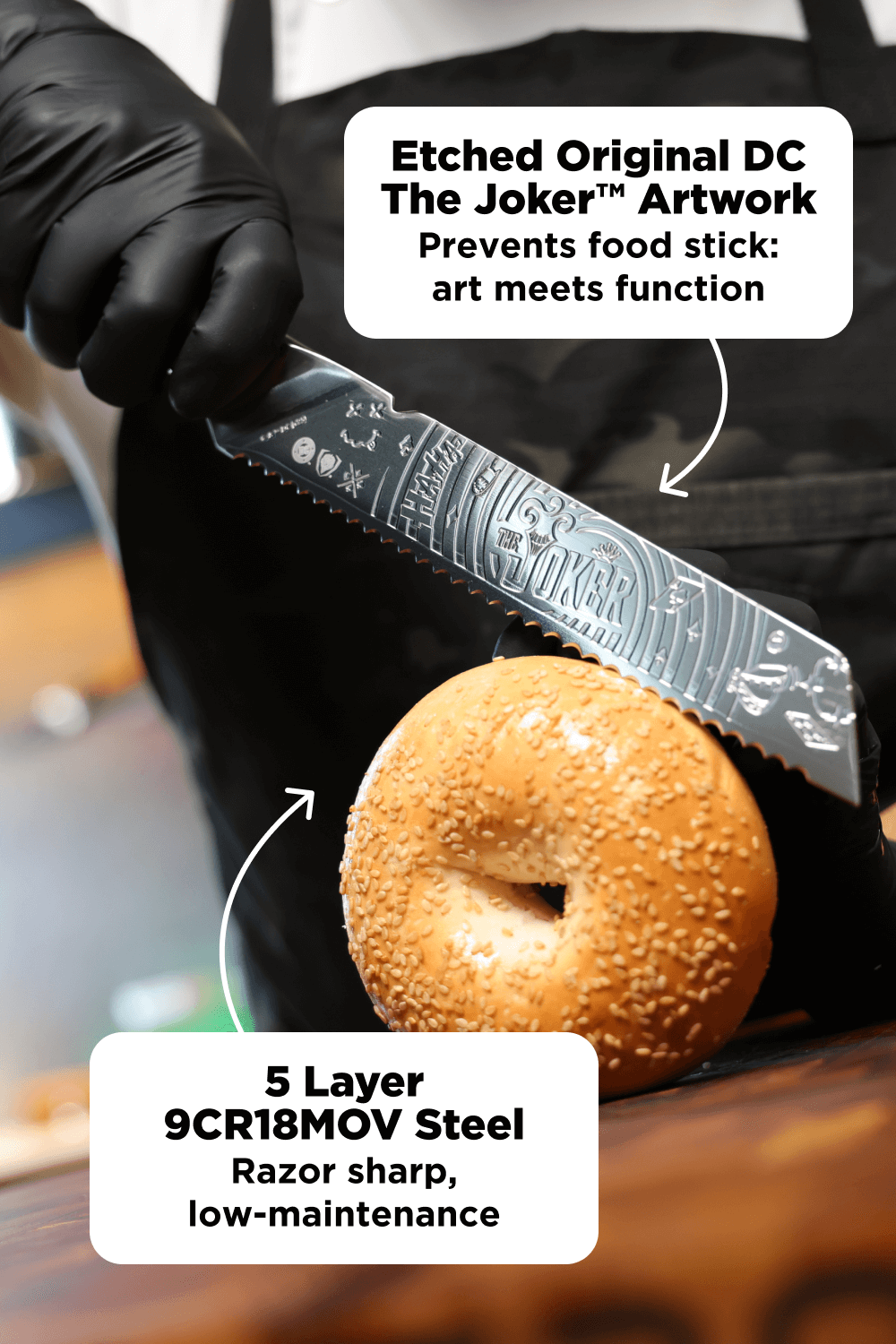 Bread Knife 8" | THE JOKER™ Edition | Dalstrong ©