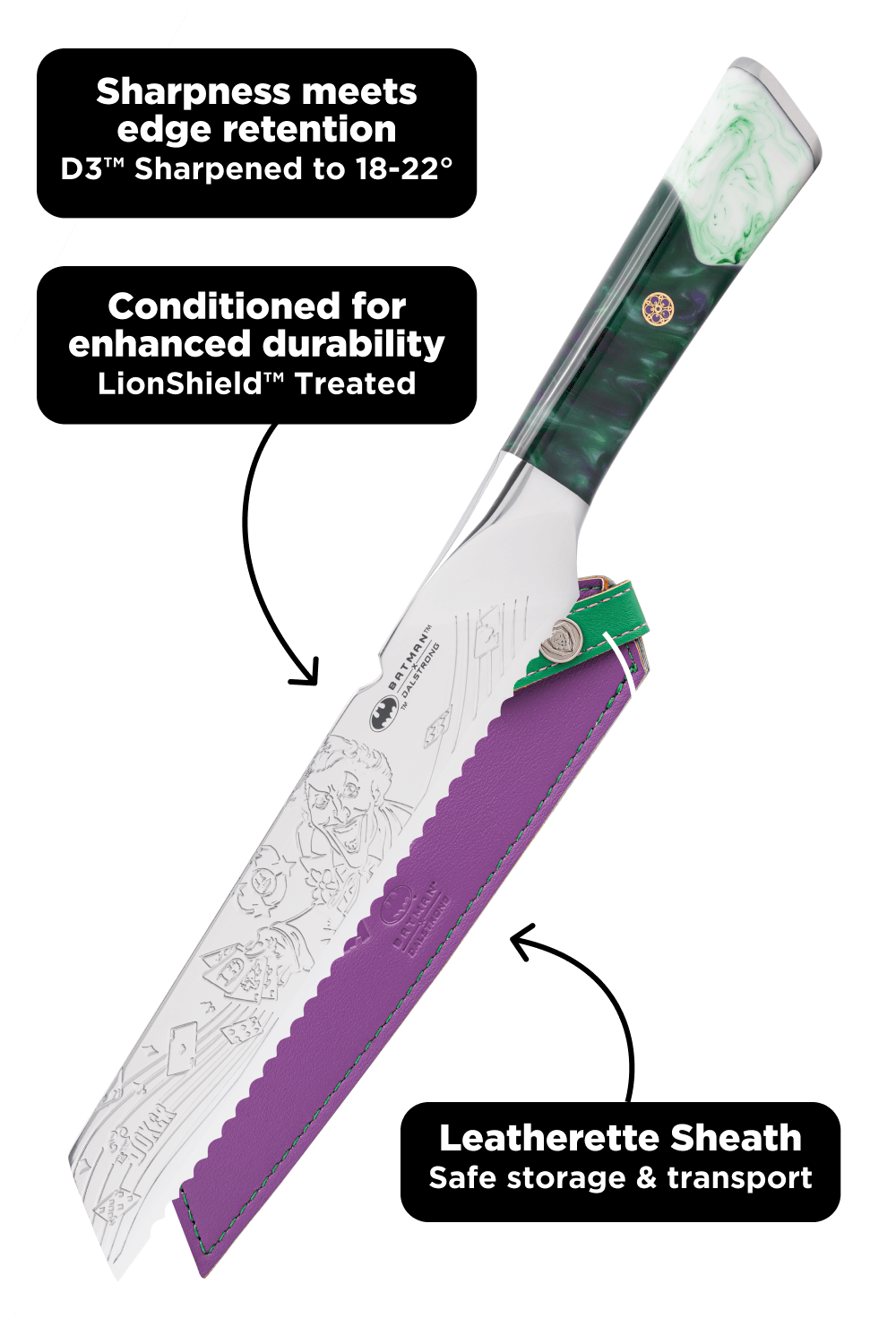 Bread Knife 8" | THE JOKER™ Edition | Dalstrong ©