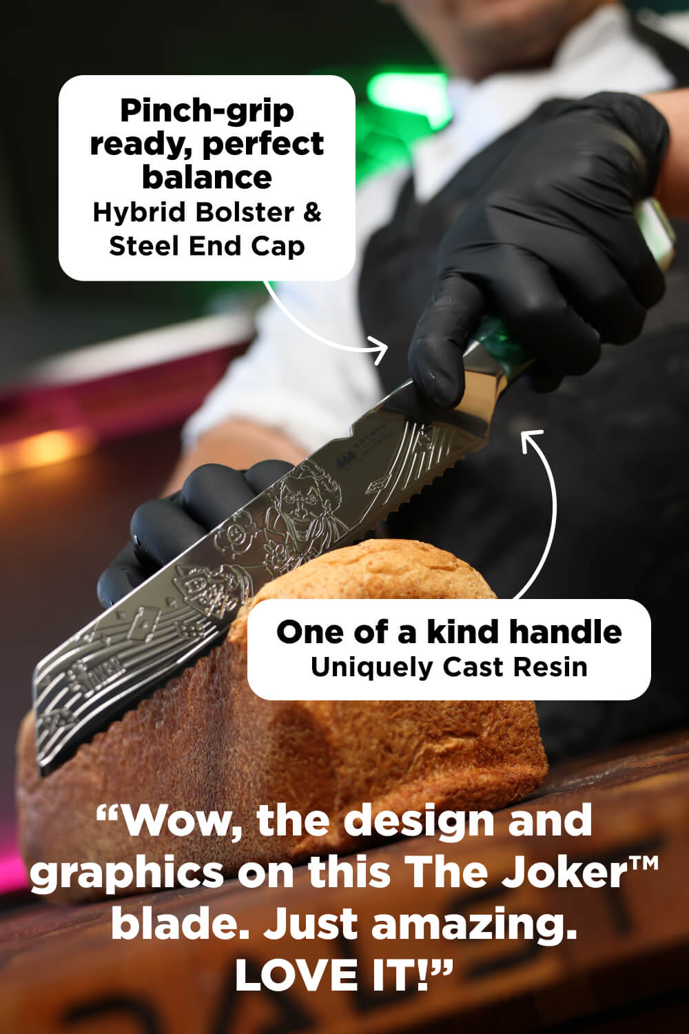 Bread Knife 8" | THE JOKER™ Edition | Dalstrong ©