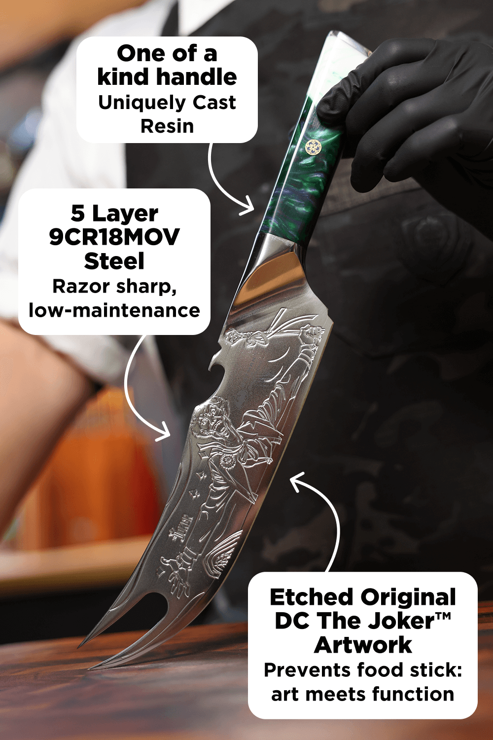 Pitmaster BBQ Knife 8" | THE JOKER™ Edition | Dalstrong ©