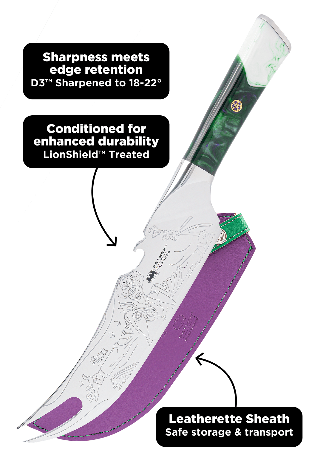 Pitmaster BBQ Knife 8" | THE JOKER™ Edition | Dalstrong ©