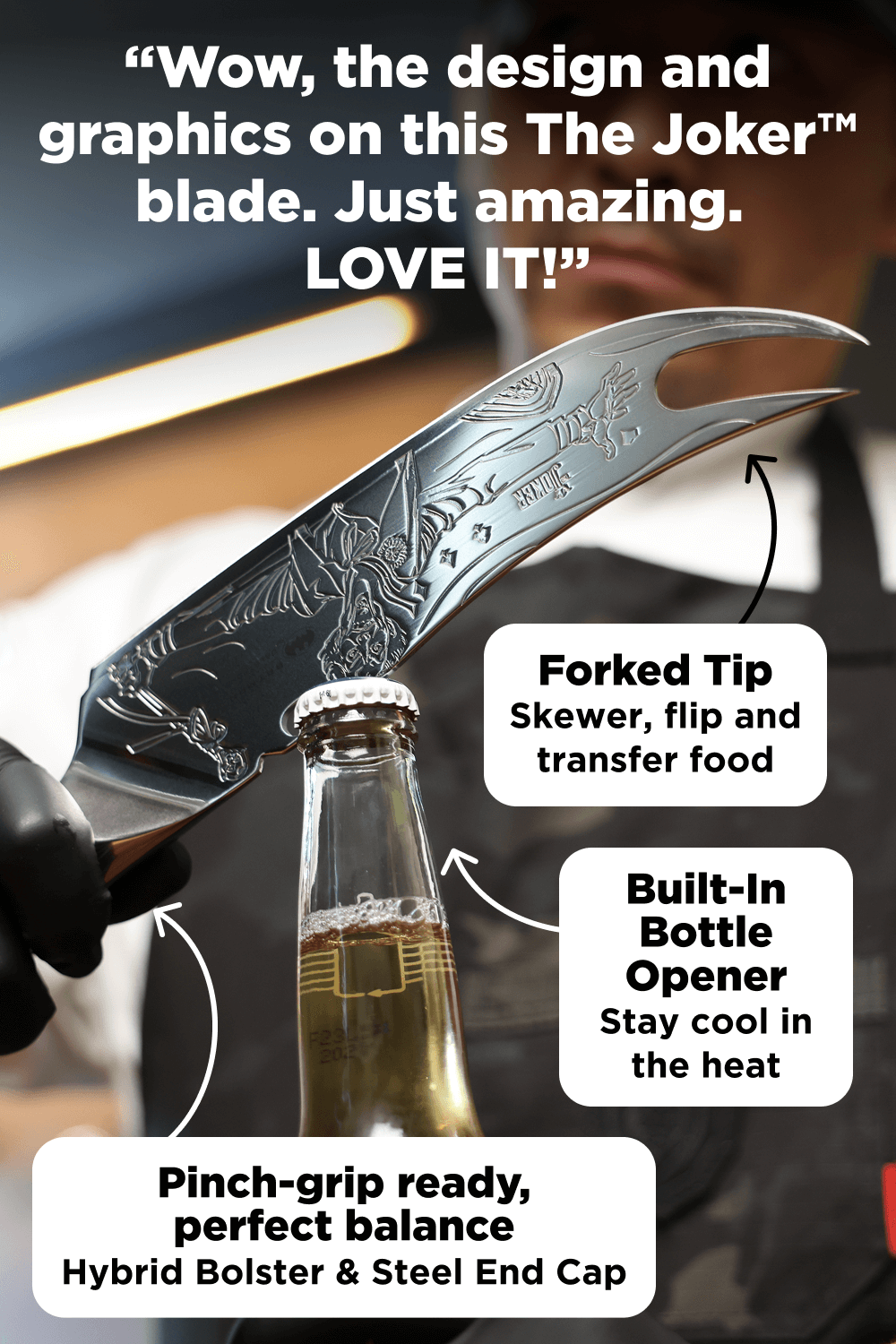 Pitmaster BBQ Knife 8" | THE JOKER™ Edition | Dalstrong ©