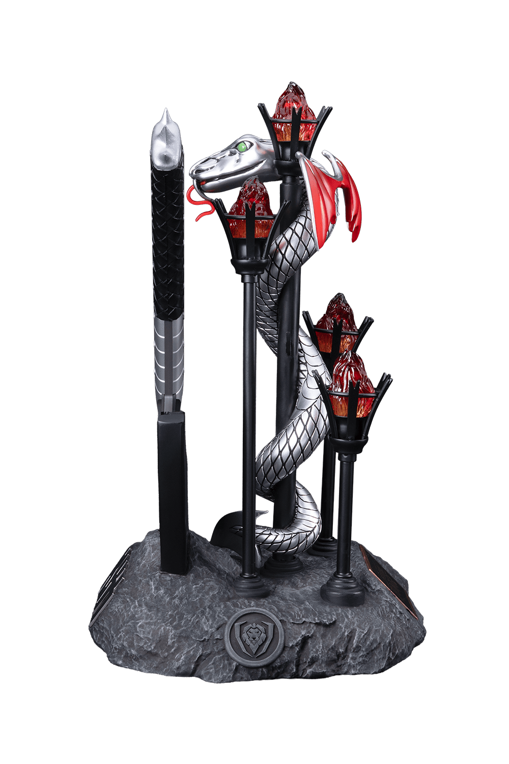 KISS™ x StudioForge™ | Gene Simmons' HELLFIRE DEMON AXE | 7.5” Collector’s Meat Axe & Display Stand