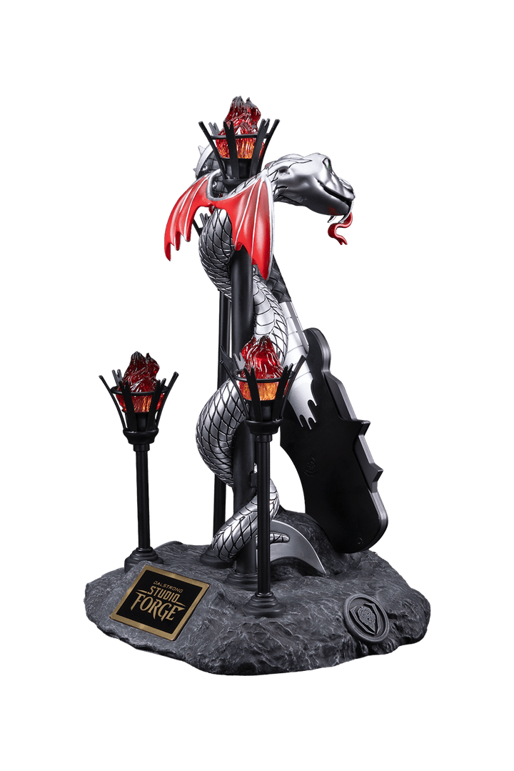 KISS™ x StudioForge™ | Gene Simmons' HELLFIRE DEMON AXE | 7.5” Collector’s Meat Axe & Display Stand