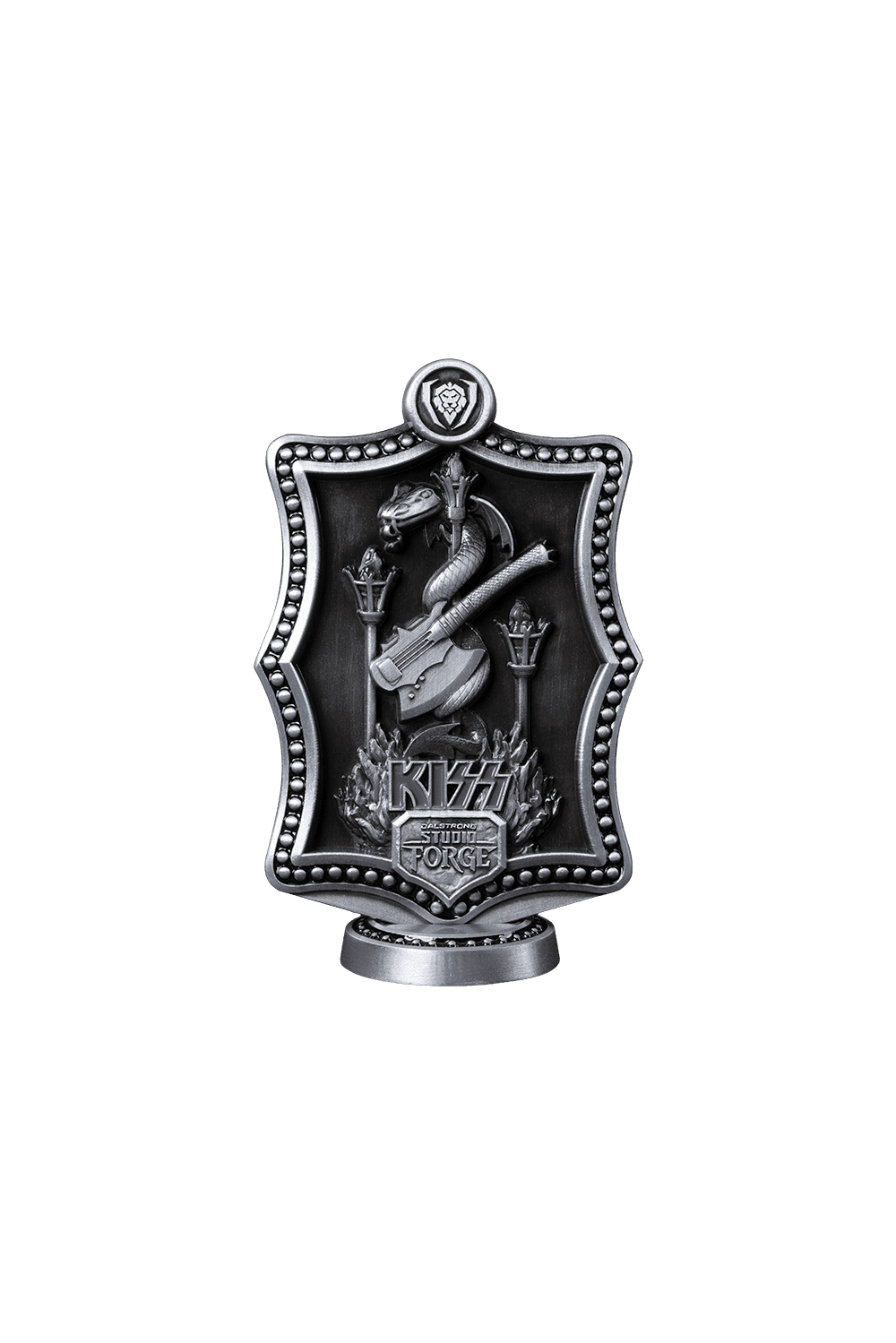 KISS™ x StudioForge™ | Gene Simmons' HELLFIRE DEMON AXE | 7.5” Collector’s Meat Axe & Display Stand