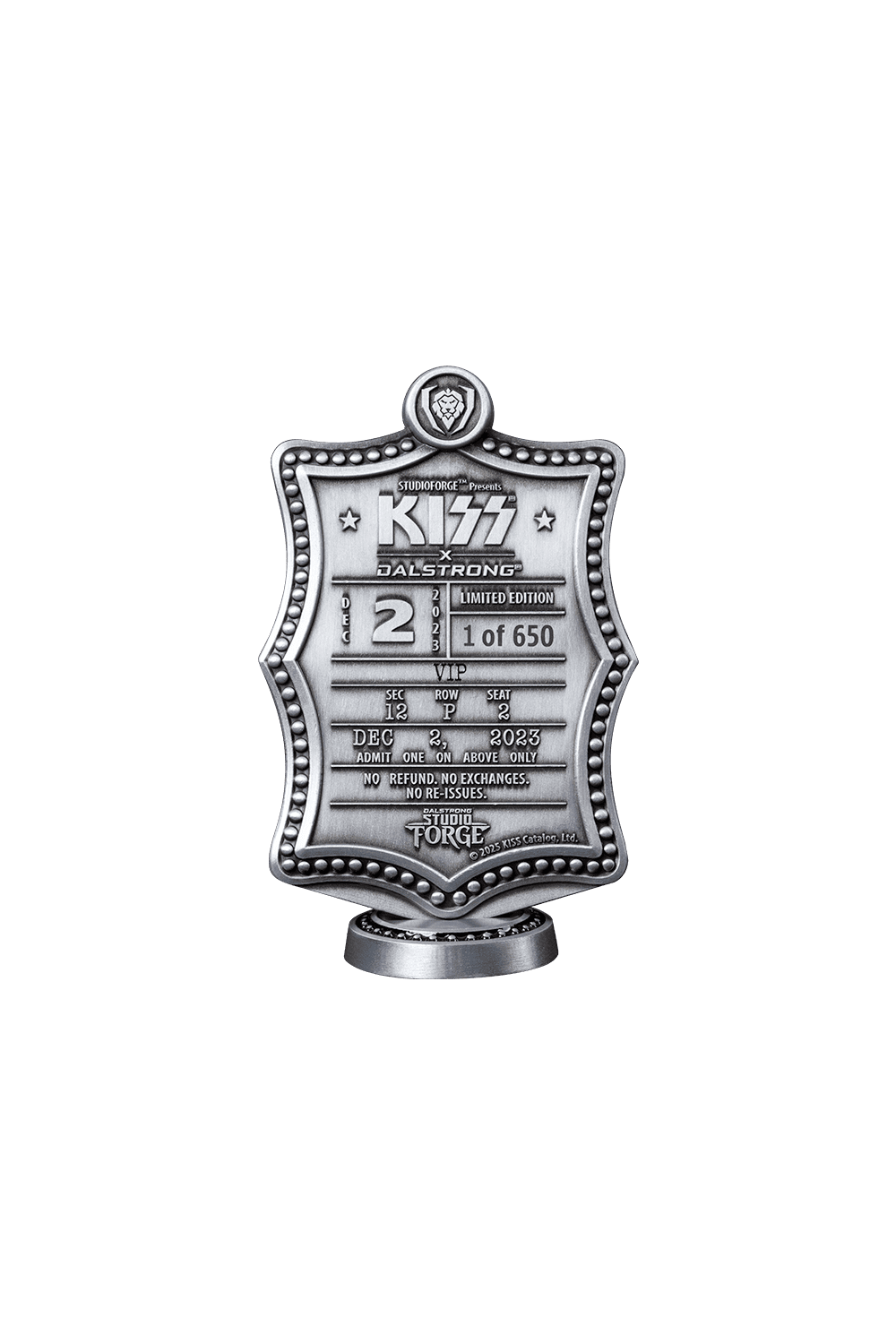 KISS™ x StudioForge™ | Gene Simmons' HELLFIRE DEMON AXE | 7.5” Collector’s Meat Axe & Display Stand