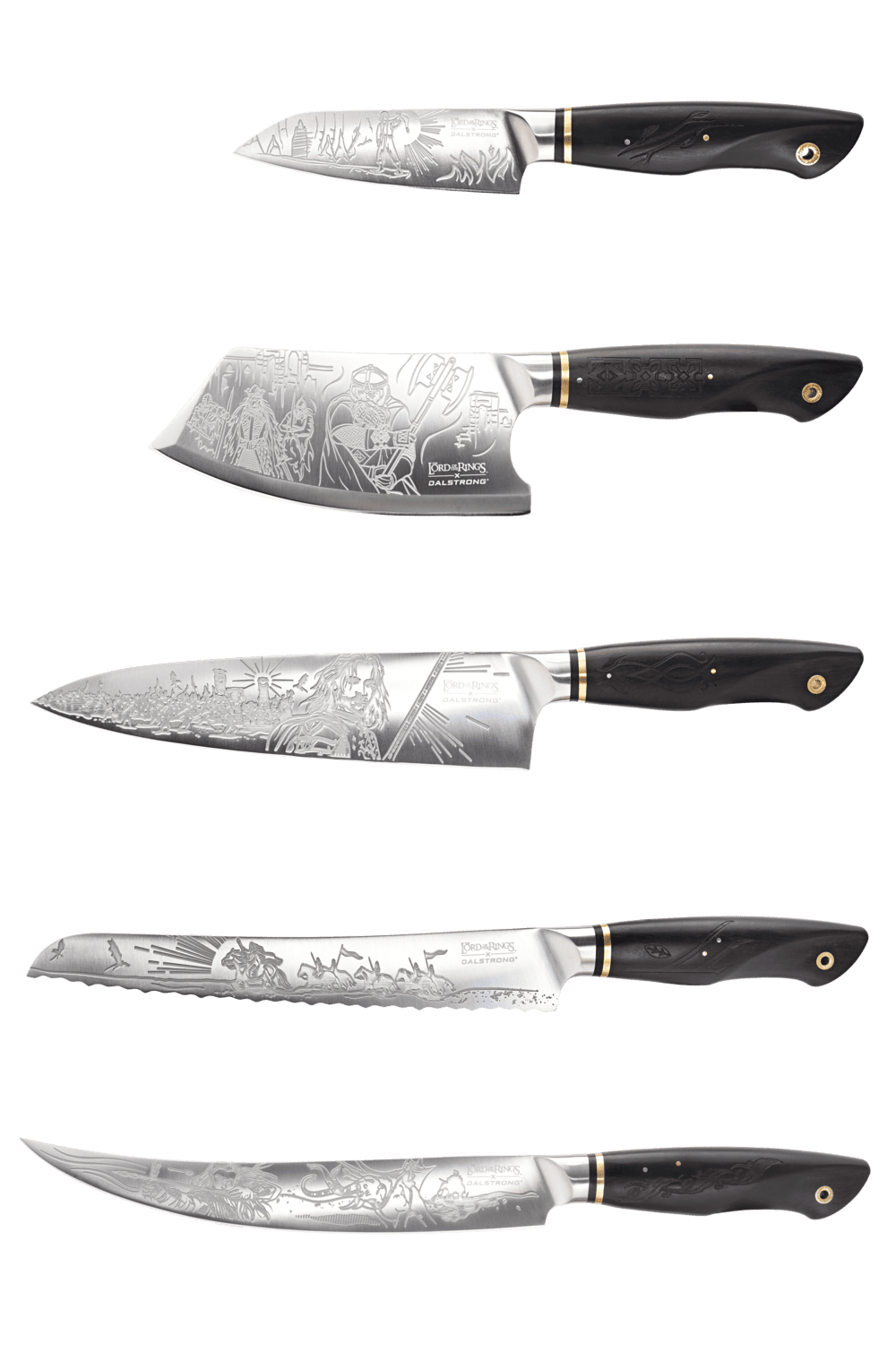 5-Piece Knife Set | Lord of the Rings™ Edition | Dalstrong ©