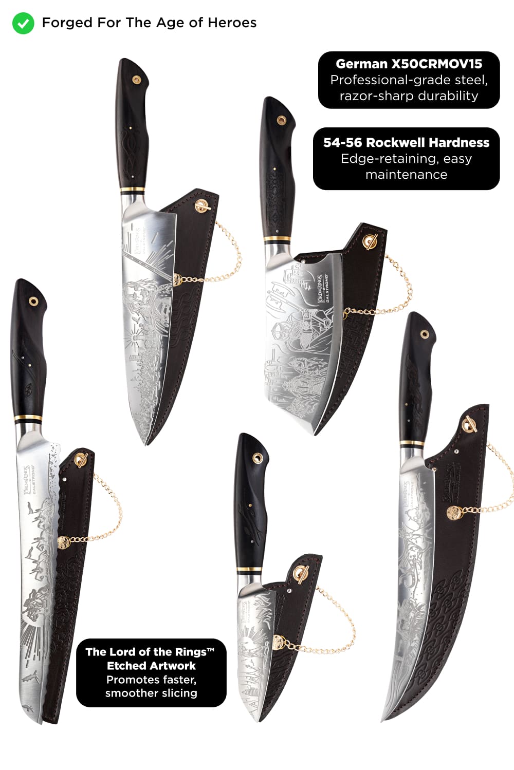 5-Piece Knife Set | The Lord of the Rings™ Edition | Dalstrong © 9