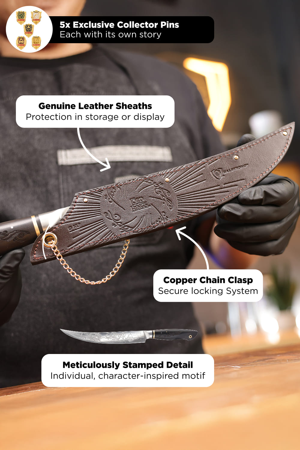 5-Piece Knife Set | The Lord of the Rings™ Edition | Dalstrong © 25