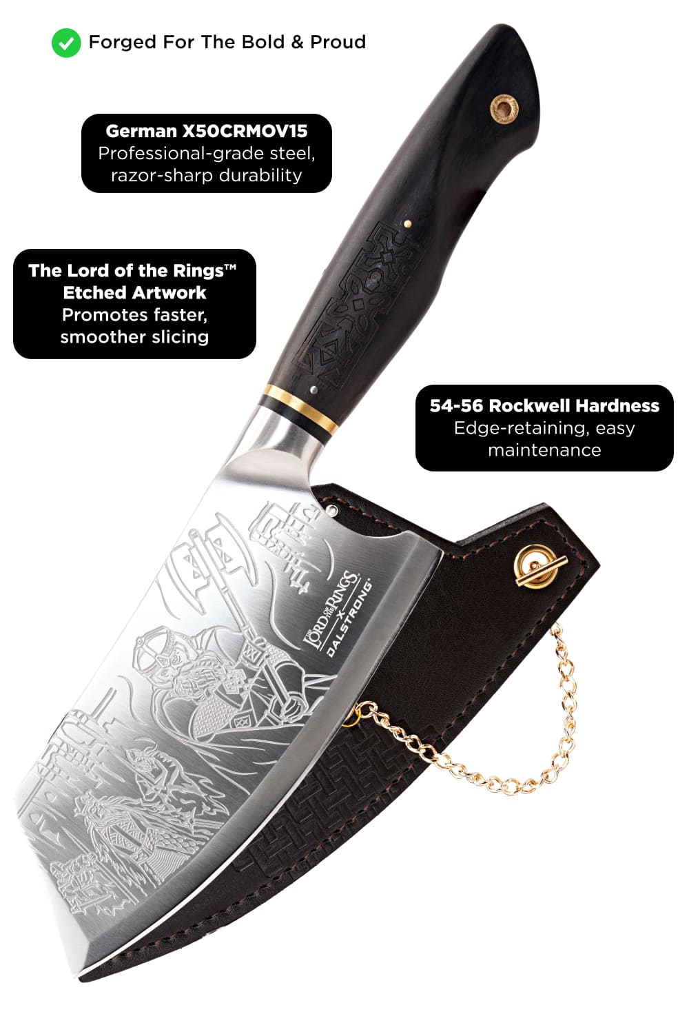 Cleaver Knife 6" | The Lord of the Rings™ Edition | Dalstrong © 13