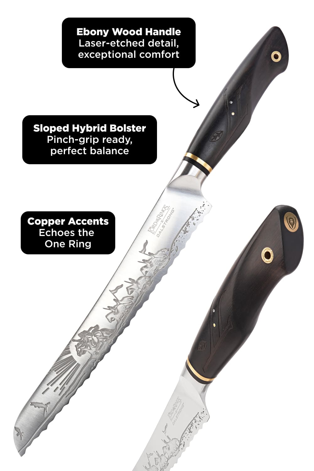 Bread Knife 9" | Lord of the Rings™ Edition | Dalstrong ©