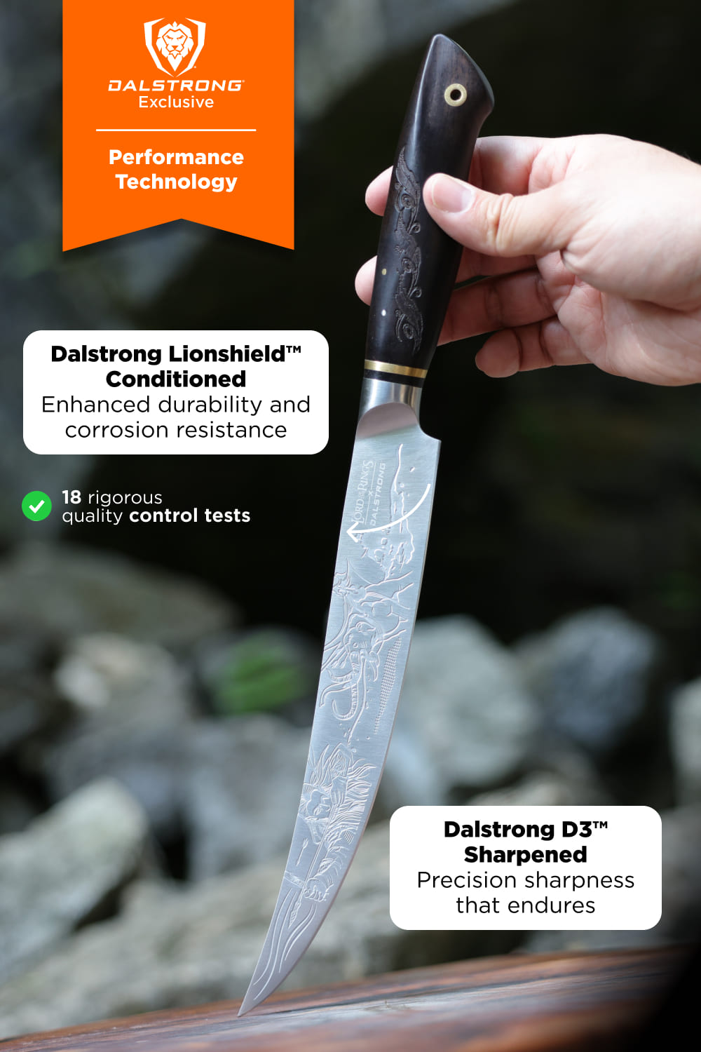 Carving Slicer Knife 9" | The Lord of the Rings™ Edition | Dalstrong © 7