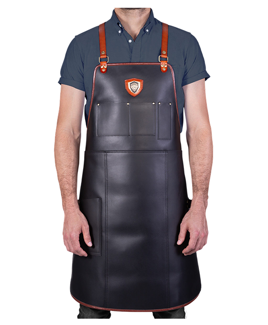 The Culinary Commander | Top-Grain Leather | Professional Chef's Kitchen Apron | Dalstrong ©