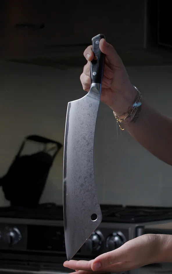 Shogun Series _ Extra-Long Chef & Cleaver Hybrid Knife 12" | Crixus | Shogun Series | ELITE | Dalstrong © _ 4