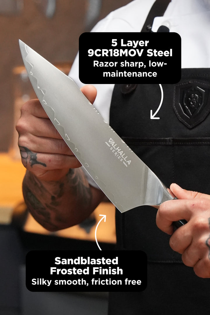 Valhalla Pro | 9.5" Chef Knife + 7" Santoku Knife + 6.5" Fillet Knife 7