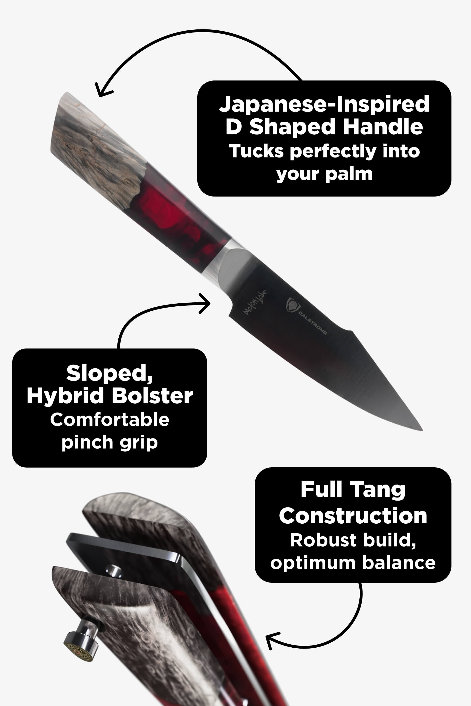 Paring Knife 4" | Spartan Ghost™ Series | Dalstrong ©