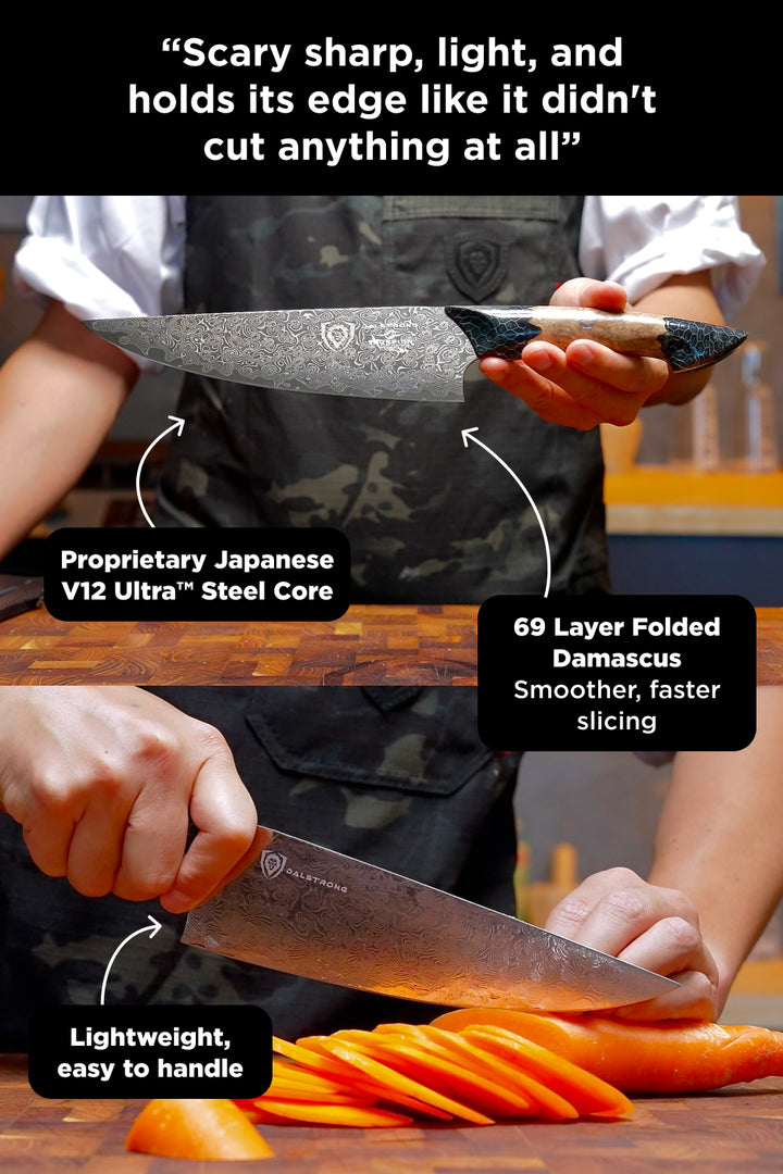 Scorpion Venom Bundle | 8" Chef's Knife + 4" Paring Knife + 11" Slicer Knife